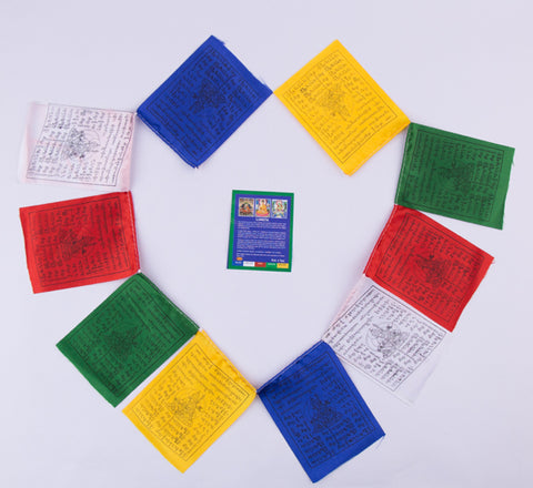 Single String Tibetan Mantra Prayer Flag set