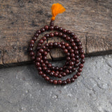 Tibetan Buddhist Rose Wood Prayer Mala Beads