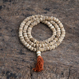 Special Tibetan Bone Prayer Mala Necklace