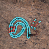 Special Turquoise Lucky Prayer Mala Beads Necklace Bracelets