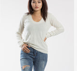 Full Sleeved Pure Pashmina Round Neck Top