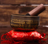 Tibetan mantra bowl With Bowl Pillow