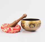 Hand hammered Singing bowl with beautiful sound for healing & meditation ~Best Price ~Free Shipping