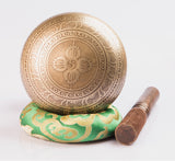 Chakra Healing Meditation Bowl - Tibetan Antique Bronze Color Singing Bowls Set