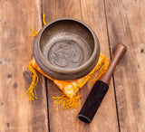 4-inch Buddhism Mantra Caved Singing Bowl