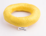 Tibetan Handmade Tibetan Fabric Singing Bowl Embroid Cushion Yellow