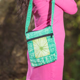 Multipurpose Double Zipper Green Side Bag