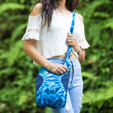 Light Blue Cotton Side Carry Bag: Stylish and Lightweight