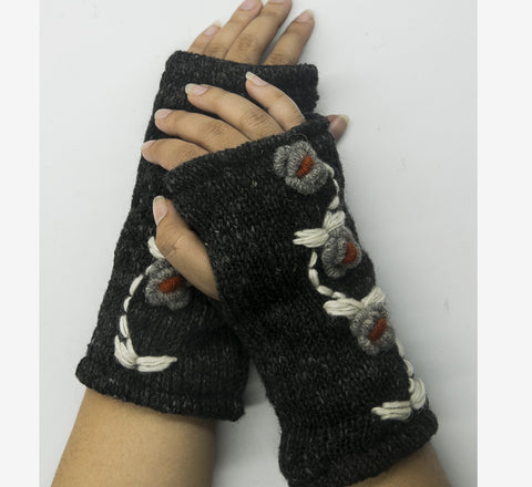 Black woolen hand warmer