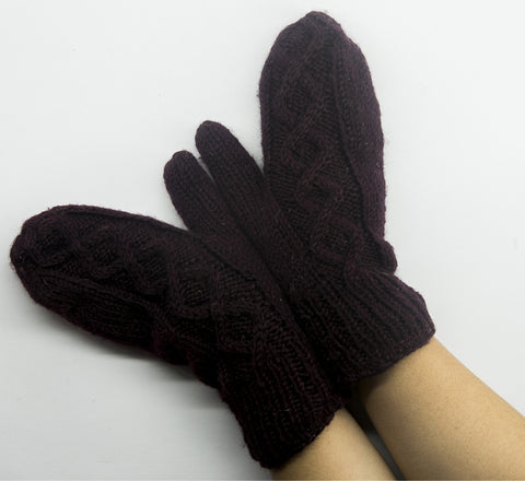 Brown Woolen Hand Gloves
